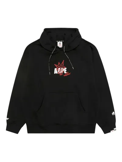 Aape By A Bathing Ape Logo-print Hoodie In Black