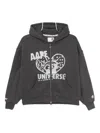 Aape By A Bathing Ape Logo-print Hoodie In Gray