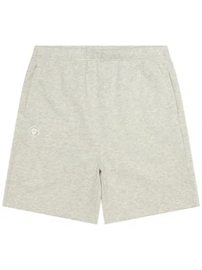 Aape By A Bathing Ape Logo-print Shorts In Grey