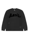 Aape By A Bathing Ape Logo-print Sweatshirt In Black
