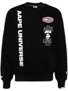 Aape By A Bathing Ape Aape Universe Graphic Sweatshirt In Black