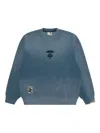 Aape By A Bathing Ape Logo-print Sweatshirt In Blue