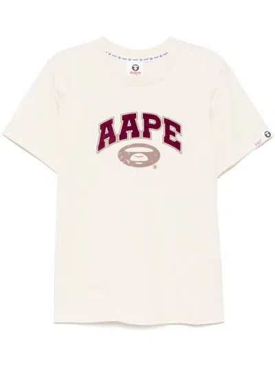 Aape By A Bathing Ape Logo-print T-shirt In 中性色