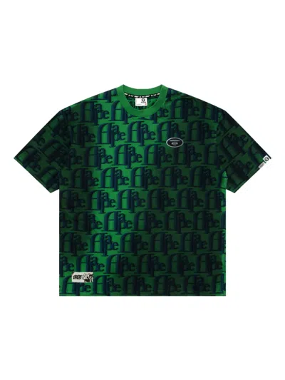 Aape By A Bathing Ape Logo-print T-shirt In Green