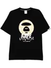 Aape By A Bathing Ape Black Basic T-shirt In Black