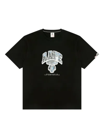 Aape By A Bathing Ape Logo-print T-shirt In Black