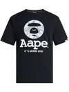 AAPE BY A BATHING APE LOGO-PRINT T-SHIRT