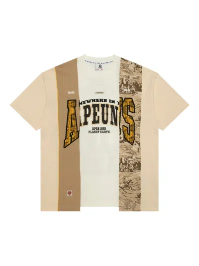 Aape By A Bathing Ape Logo-print T-shirt In Brown