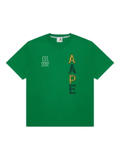 Aape By A Bathing Ape Logo-print T-shirt In Green