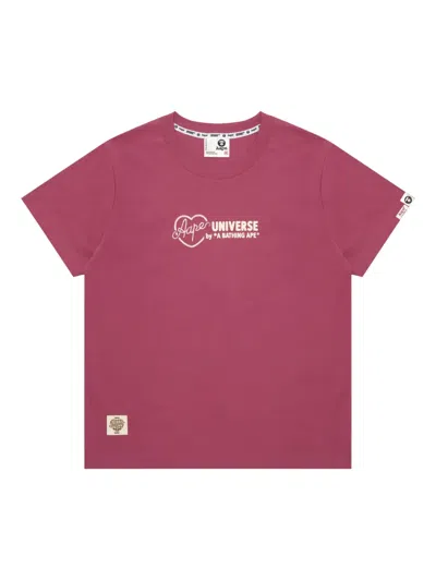 Aape By A Bathing Ape Logo-print T-shirt In Red