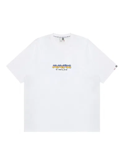 Aape By A Bathing Ape Logo-print T-shirt In White