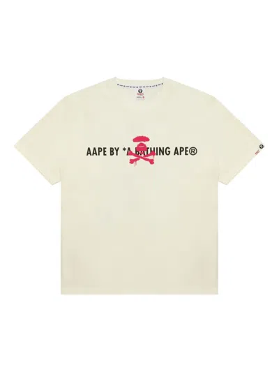 Aape By A Bathing Ape Logo-print T-shirt In White