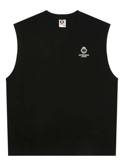 Aape By A Bathing Ape Logo-print Tank Top In Black