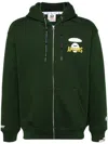 Aape By A Bathing Ape Logo-print Zip-up Hoodie In 绿色