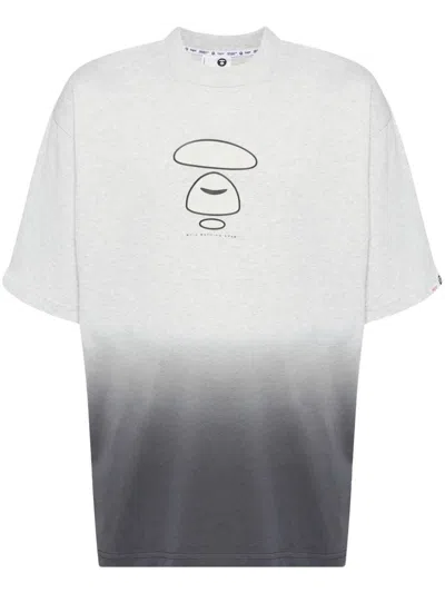 Aape By A Bathing Ape Logo-printed Cotton T-shirt In Wh2 Heather White