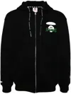 Aape By A Bathing Ape Logo-printed Hooded Jacket In Black