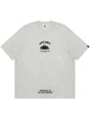 Aape By A Bathing Ape Logo-rubberised Cotton T-shirt In Grau
