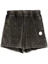 Aape By A Bathing Ape Logo Sweat Short In Brown