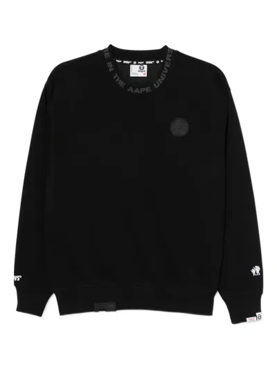 Aape By A Bathing Ape Logo Sweatshirt In Black