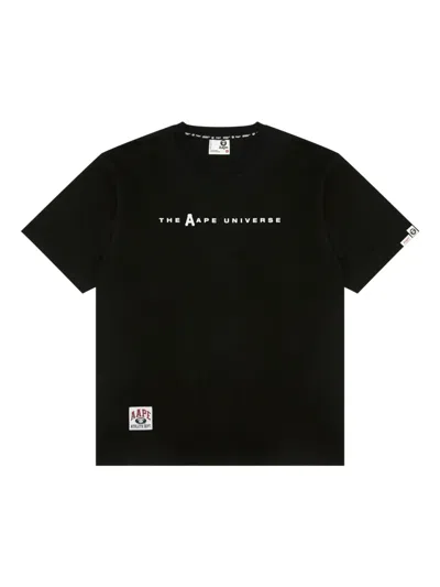 Aape By A Bathing Ape Logo T-shirt In Black