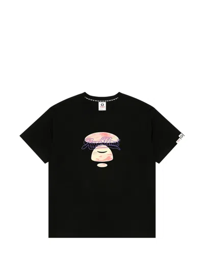Aape By A Bathing Ape Logo T-shirt In Black