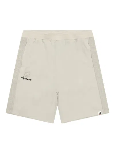 AAPE BY A BATHING APE LOGO-TAPE TRACK SHORTS