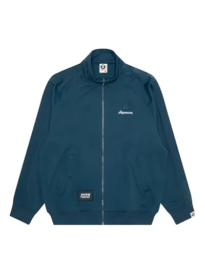 Aape By A Bathing Ape Logo Track Jacket In Blue