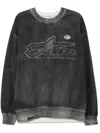 Aape By A Bathing Ape Ausgeblichenes Sweatshirt Mit Logo In Schwarz