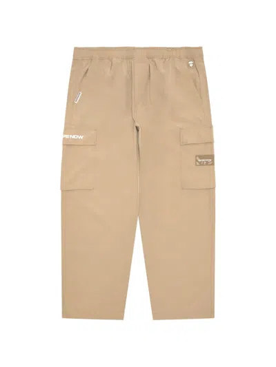 Aape By A Bathing Ape Logo-detail Cargo Pants In Nude