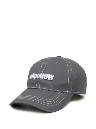 Aape By A Bathing Ape Logo-embroidered Baseball Cap In Gray
