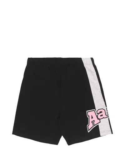 Aape By A Bathing Ape Logo-embroidered Shorts In Black