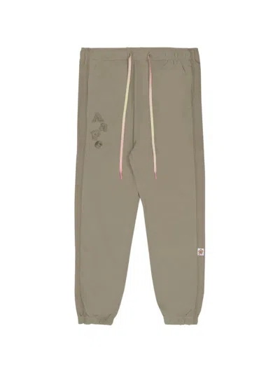 Aape By A Bathing Ape Logo-embroidered Track Pants In Neutral