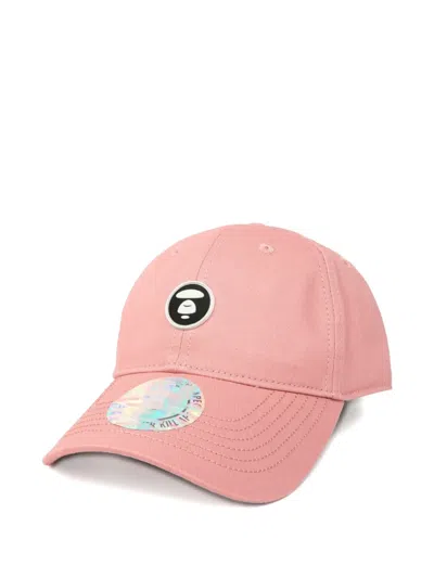 Aape By A Bathing Ape Logo-patch Baseball Cap In Pink