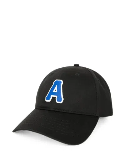 Aape By A Bathing Ape Logo-patch Curved-brim Cap In Black