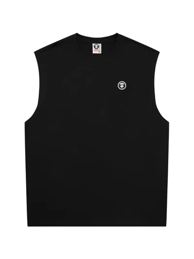 Aape By A Bathing Ape Logo-patch Tank Top In Black