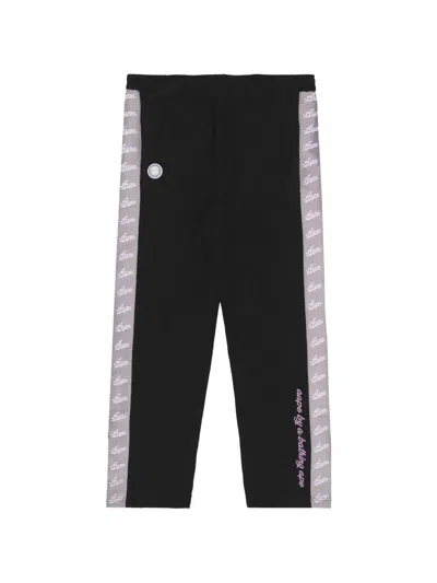 Aape By A Bathing Ape Logo-patch Track Pants In Black