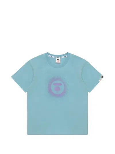 Aape By A Bathing Ape Logo-patch T-shirt In Blue