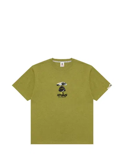Aape By A Bathing Ape Logo-patch T-shirt In Green