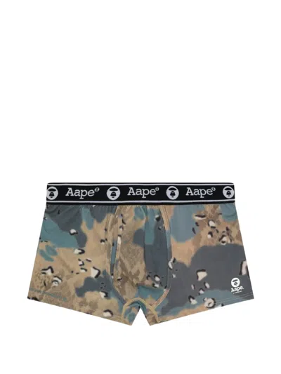 Aape By A Bathing Ape Logo-print Boxer Briefs In Multi