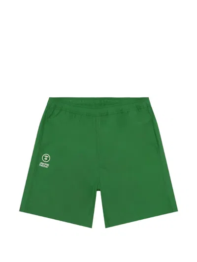 Aape By A Bathing Ape Logo-print Drawstring Shorts In Green