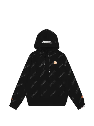 Aape By A Bathing Ape Logo-print Hoodie In Black