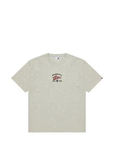 Aape By A Bathing Ape Logo-print T-shirt In Gray