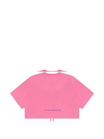 Aape By A Bathing Ape Logo-print T-shirt In Pink