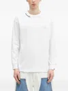 Aape By A Bathing Ape Long-sleeves Crew-neck T-shirt In White