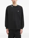 Aape By A Bathing Ape Long-sleeves Logo T-shirt In Black