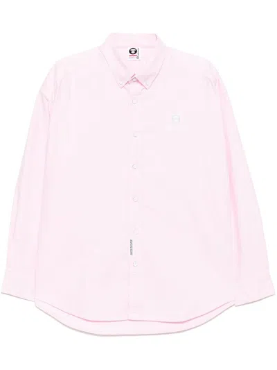 Aape By A Bathing Ape Long Sleeves Shirt In 粉色