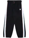 Aape By A Bathing Ape Milo-embroidered Wide-leg Trousers In Black