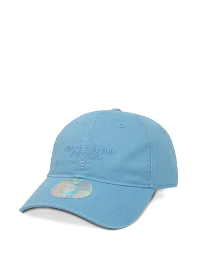 Aape By A Bathing Ape Monface Embroidered Cap In Blue