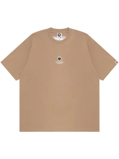 Aape By A Bathing Ape Moonface Clover T-shirt In Neutrals