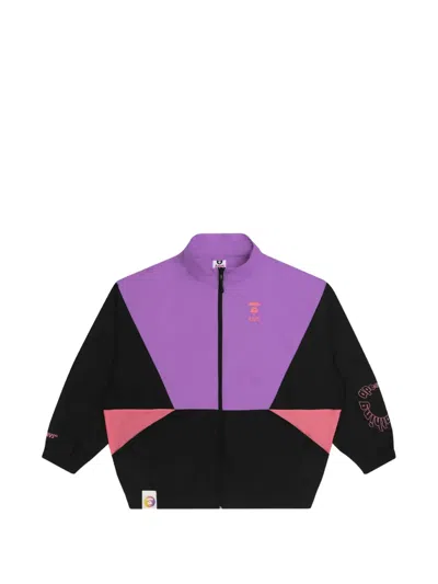 Aape By A Bathing Ape Moonface Colour-block Jacket In Purple